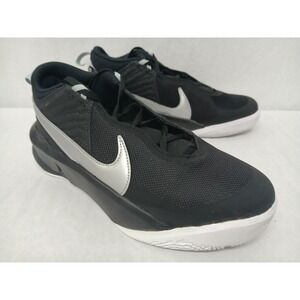Nike‎ Kids' Team Hustle D 10 GS Basketball Shoes CW6735-004 Black Silver Sz 6